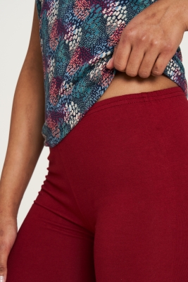 Jersey Leggings - rhubarb